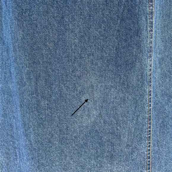 🔥VTG Nina Piccalino Denim Dress Fit & Flare Button Down Patchwork Boho Cottage - Picture 14 of 14